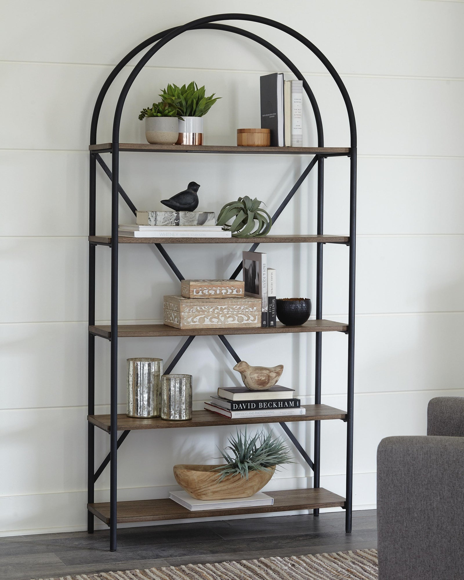 Galtbury Bookcase - Dark Brown (2)