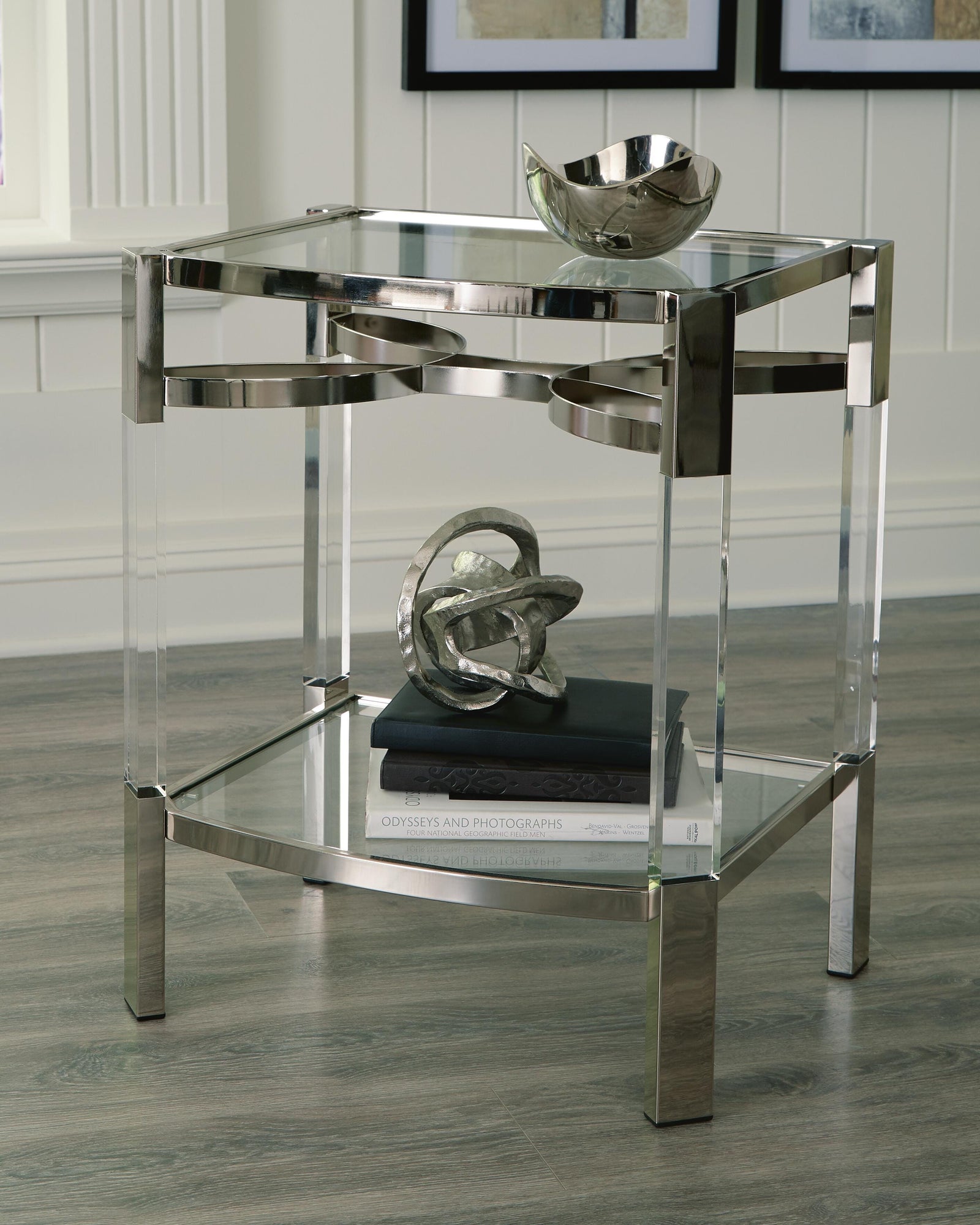 Chaseton Accent Table - Pearl Silver (2)