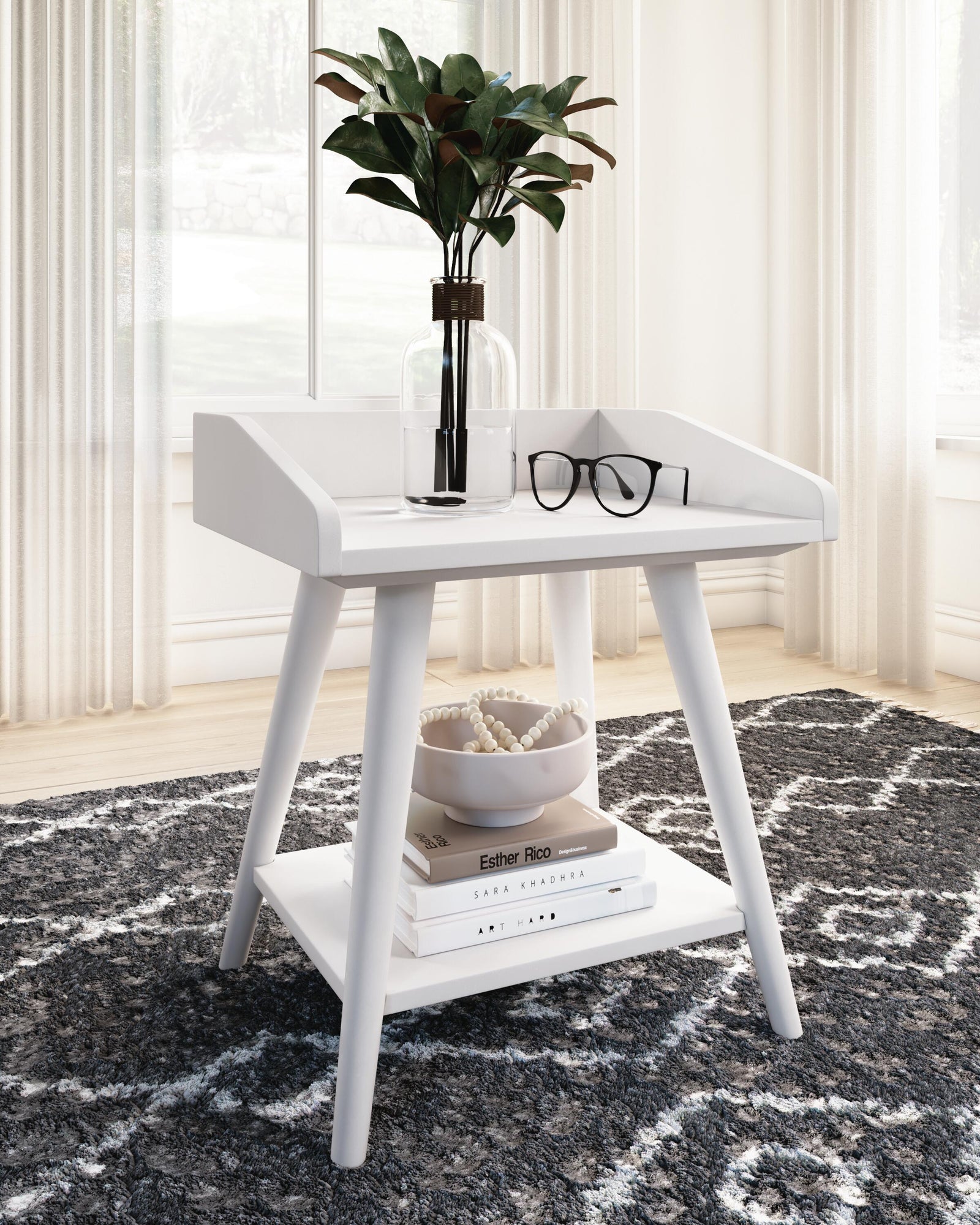 Blariden Accent Table - White (2)