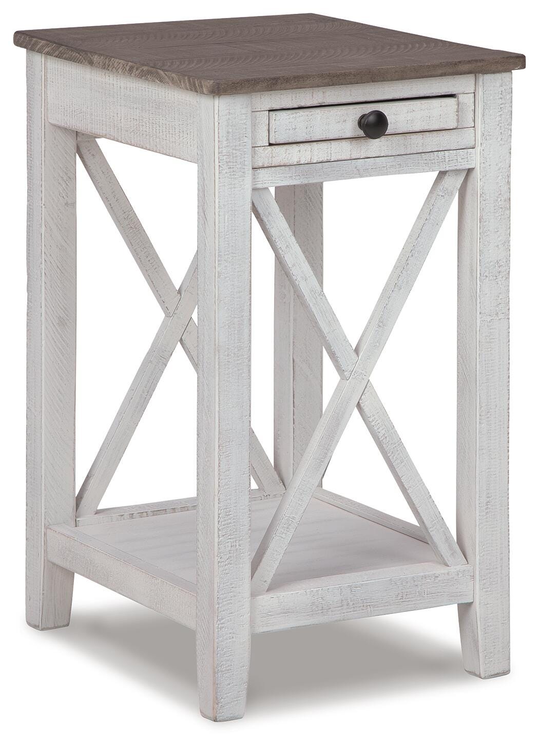 Adalane Accent Table - White (1)