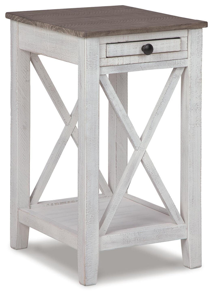 Adalane Accent Table - White (1)