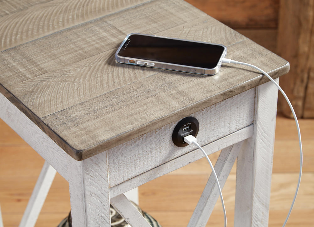 Adalane Accent Table - White (7)
