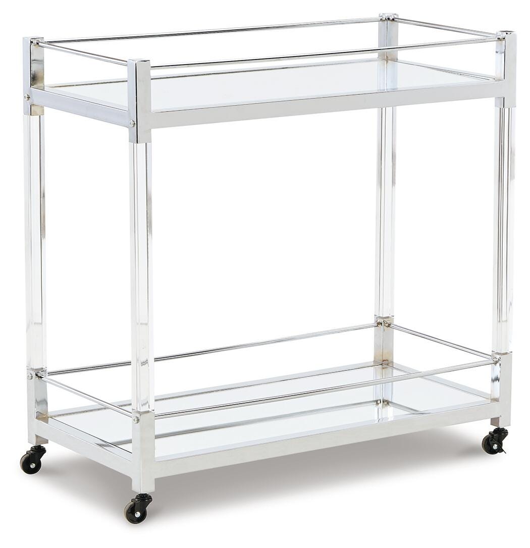 Chaseton Bar Cart - Pearl Silver (1)