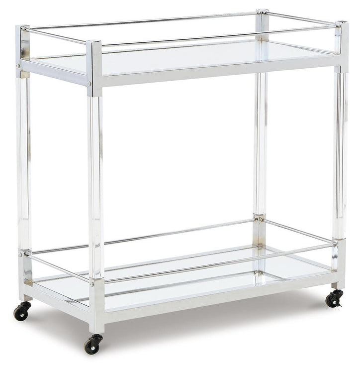 Chaseton Bar Cart - Pearl Silver (1)