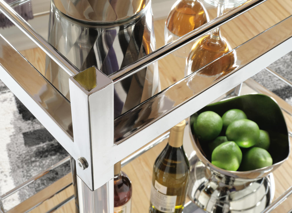 Chaseton Bar Cart - Pearl Silver (4)