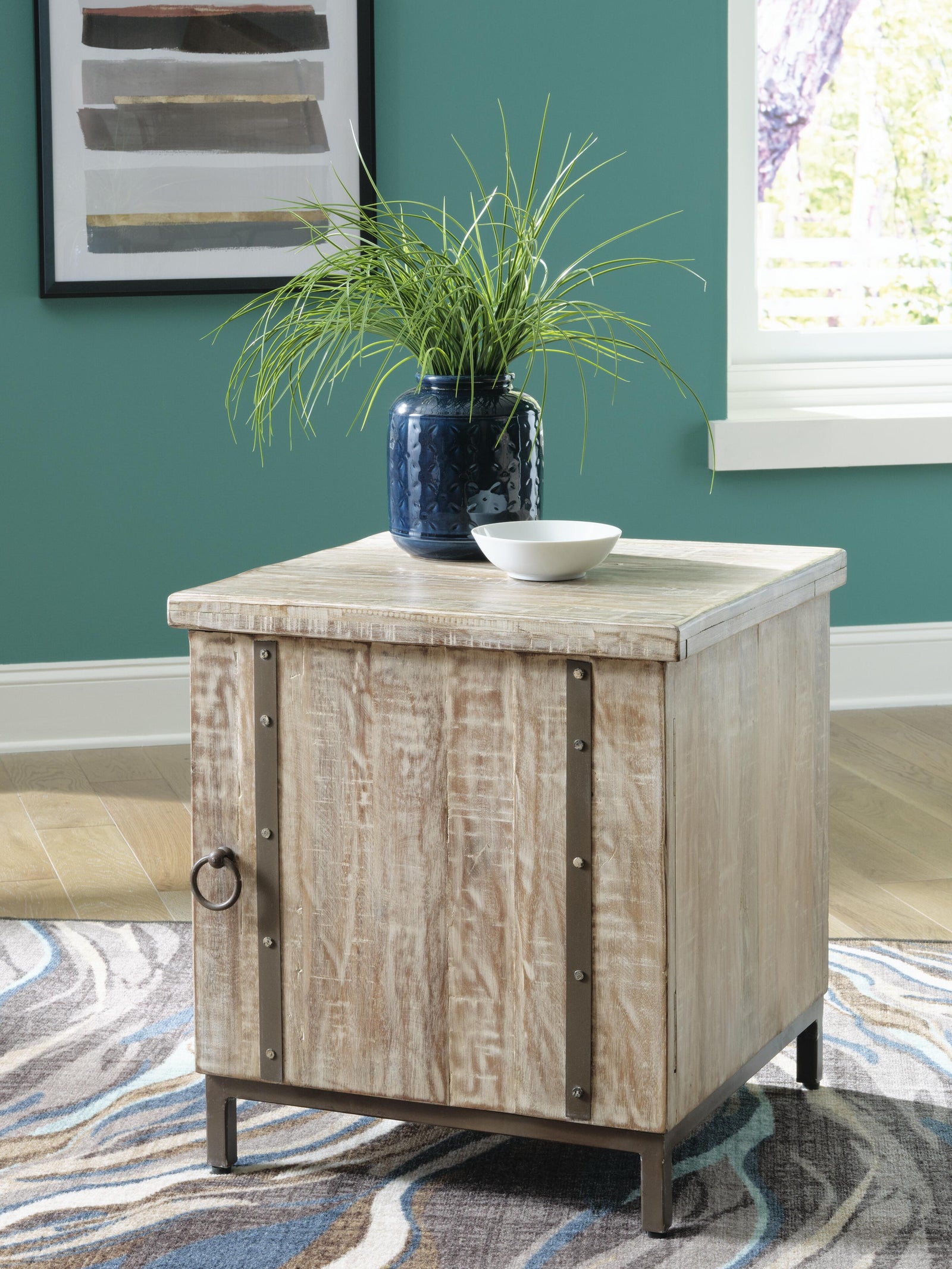Laddford Accent Cabinet - Light Brown (2)
