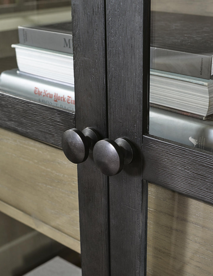 Lenston Accent Cabinet - Black/Gray (6)
