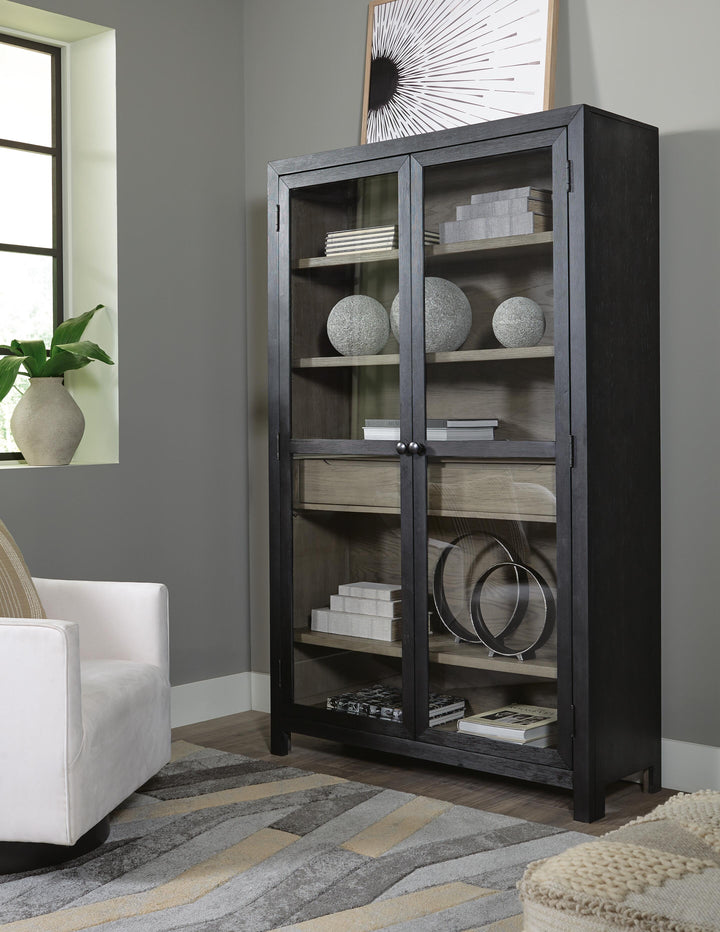 Lenston Accent Cabinet - Black/Gray (2)