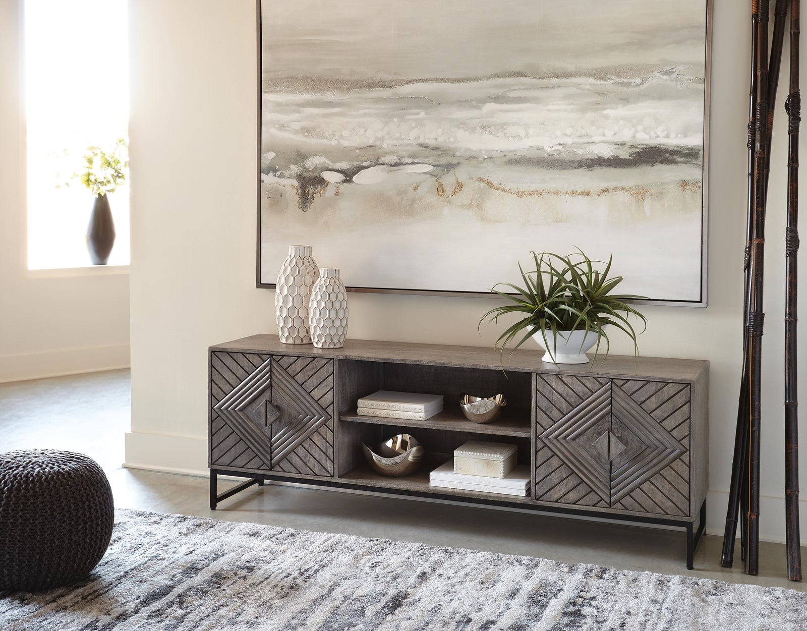 Treybrook Accent Cabinet - Dark Gray (2)