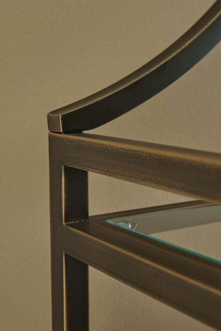 Bernonly 72" Bookcase - Bronze (4)
