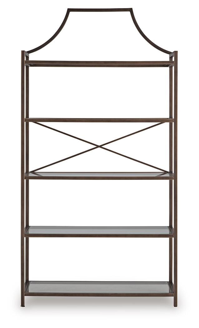 Bernonly 72" Bookcase - Bronze (3)