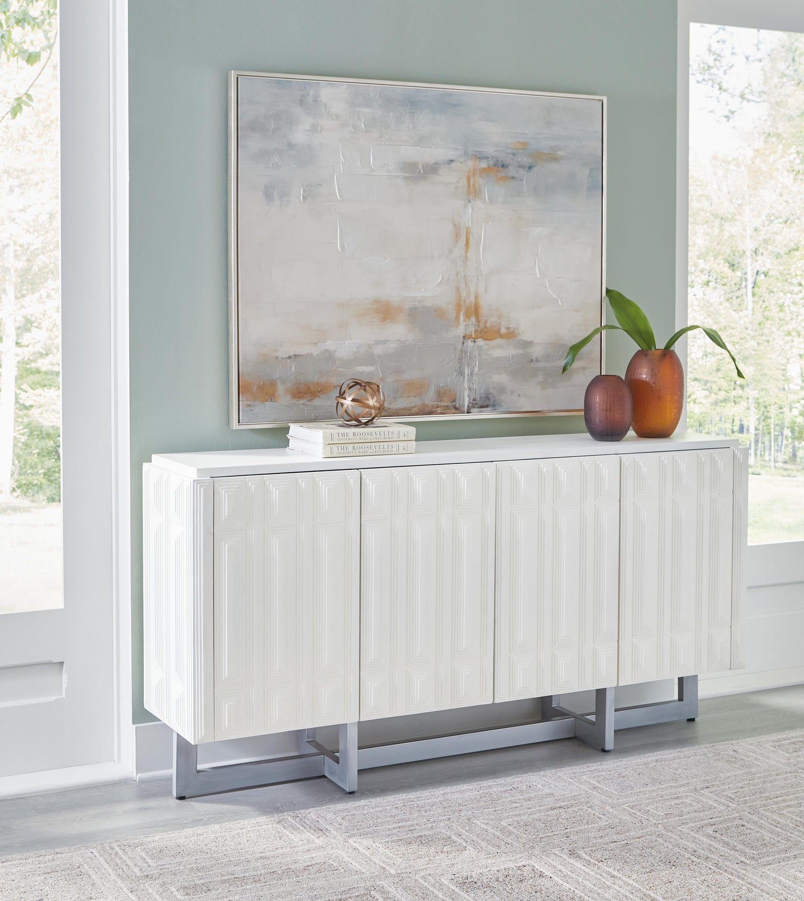 Ornawel Accent Cabinet - White (2)