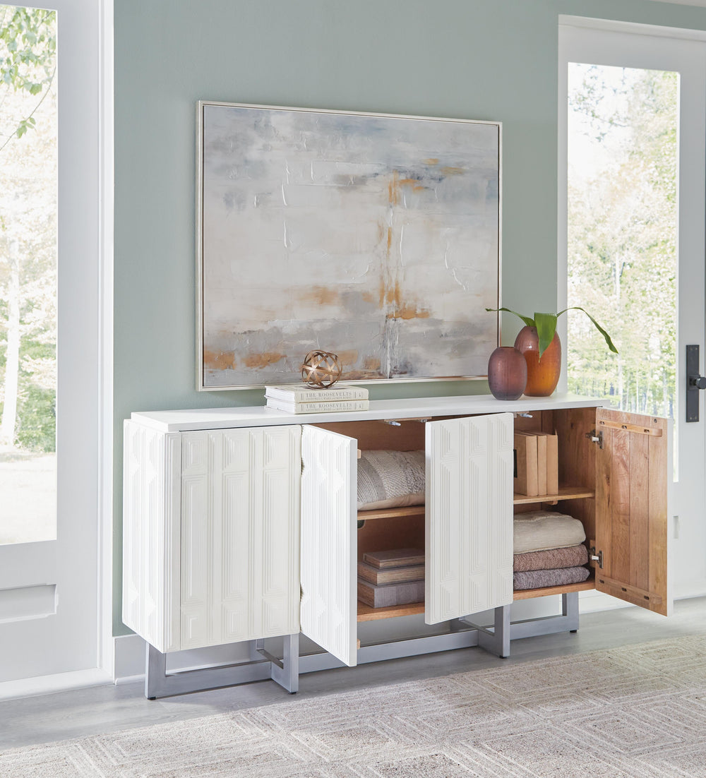 Ornawel Accent Cabinet - White (5)