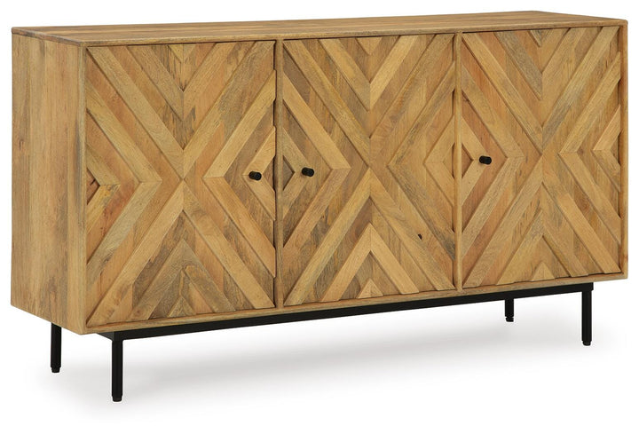 Cadewick Accent Cabinet - Light Brown (1)
