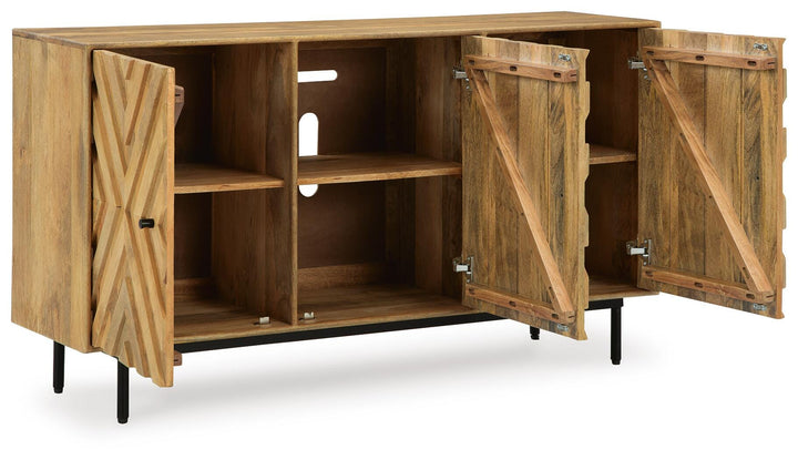 Cadewick Accent Cabinet - Light Brown (3)
