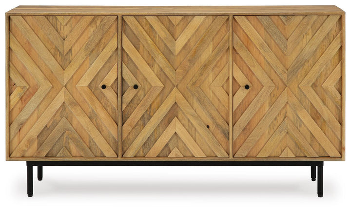 Cadewick Accent Cabinet - Light Brown (4)