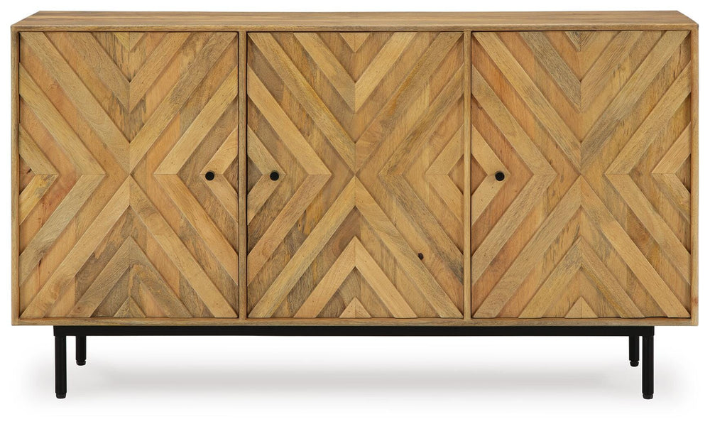 Cadewick Accent Cabinet - Light Brown (4)