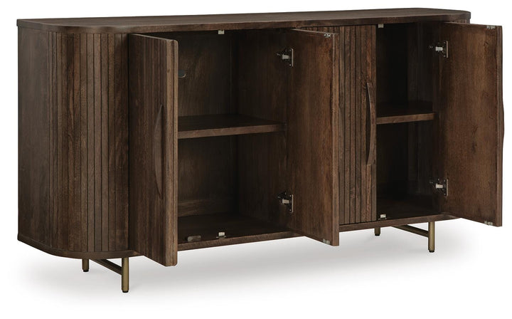 Amickly Accent Cabinet - Dark Brown (3)
