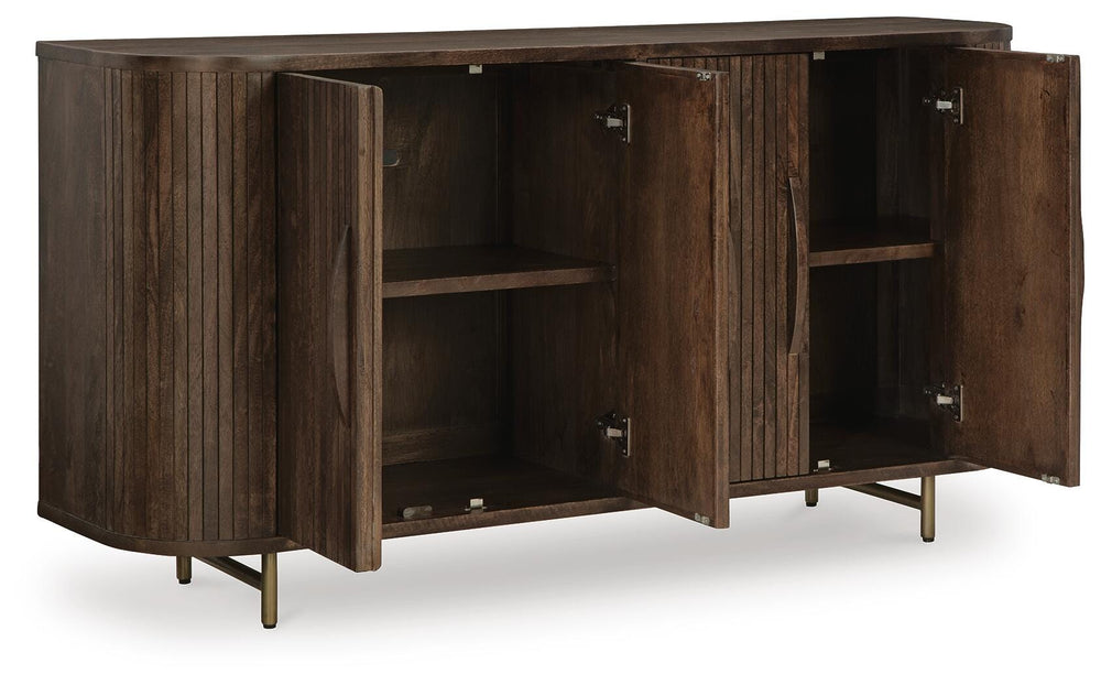 Amickly Accent Cabinet - Dark Brown (3)
