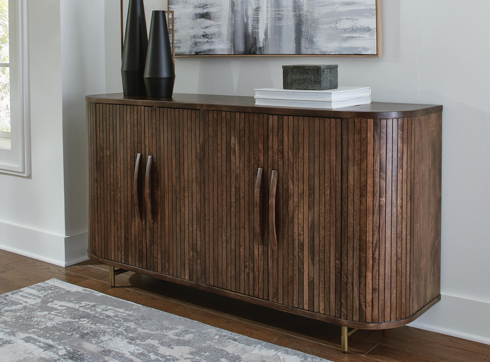 Amickly Accent Cabinet - Dark Brown (2)
