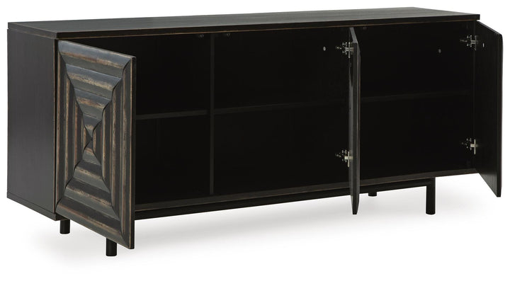Fair Ridge Accent Cabinet - Black (3)