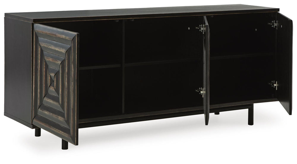 Fair Ridge Accent Cabinet - Black (3)
