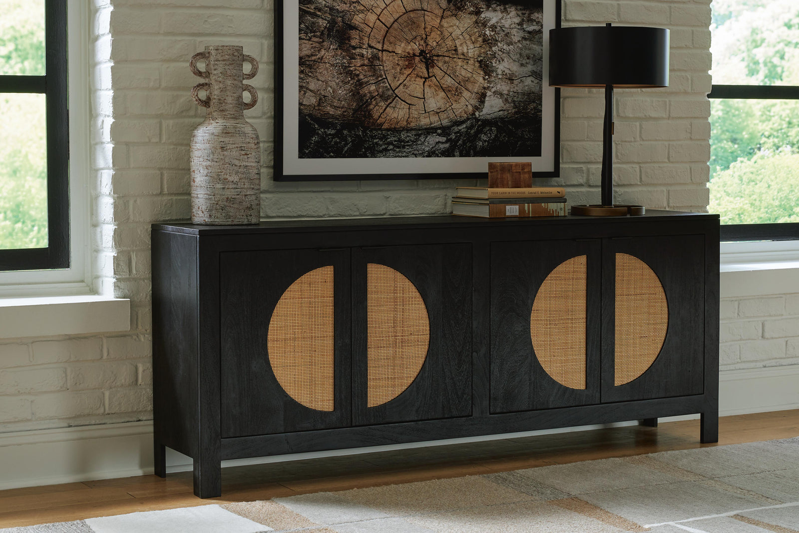 Cliffiings Accent Cabinet - Black (2)