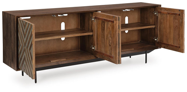 Dreggan Accent Cabinet - Dark Brown (3)
