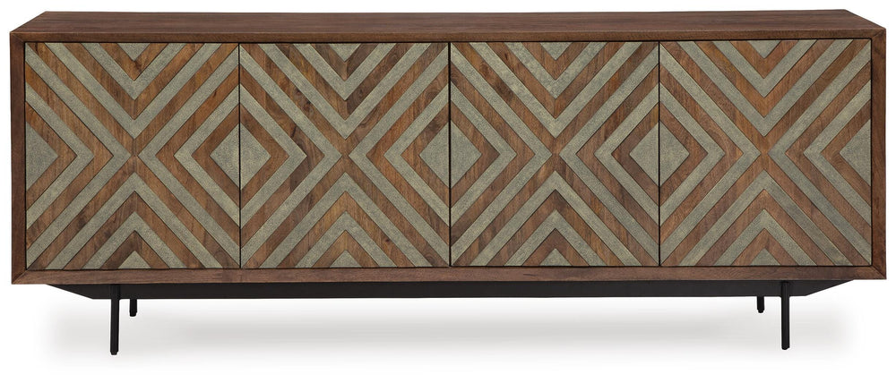 Dreggan Accent Cabinet - Dark Brown (4)