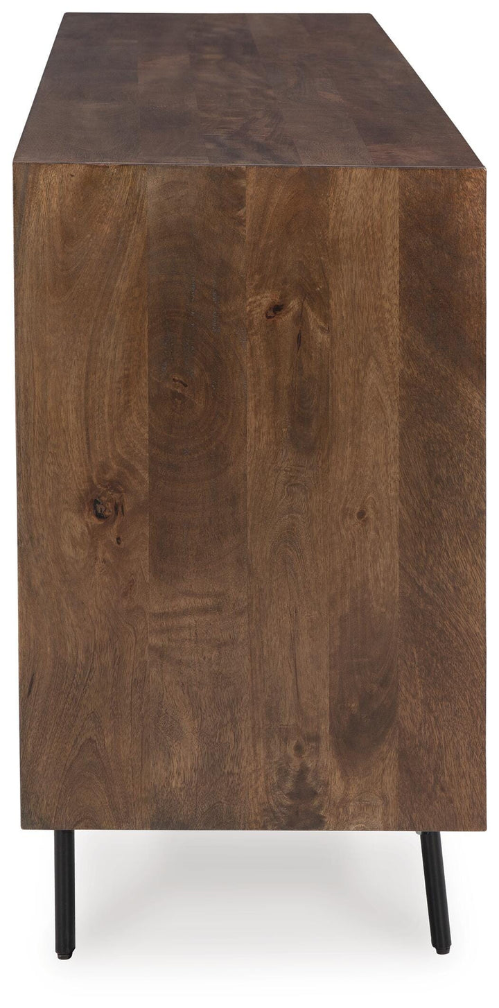 Dreggan Accent Cabinet - Dark Brown (5)