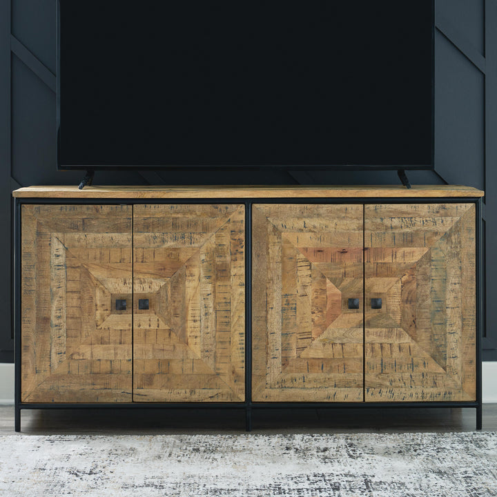 Camney Accent Cabinet - Light Brown (6)