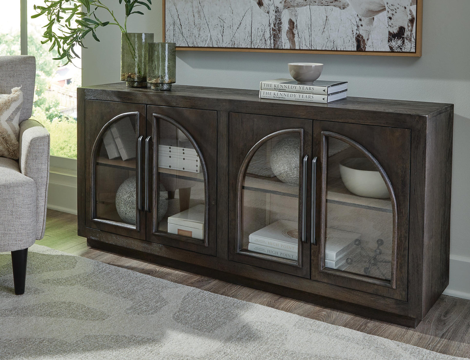 Dreley Accent Cabinet - Dark Brown (2)