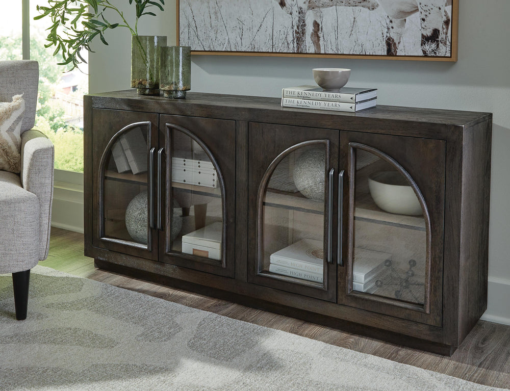 Dreley Accent Cabinet - Dark Brown (2)