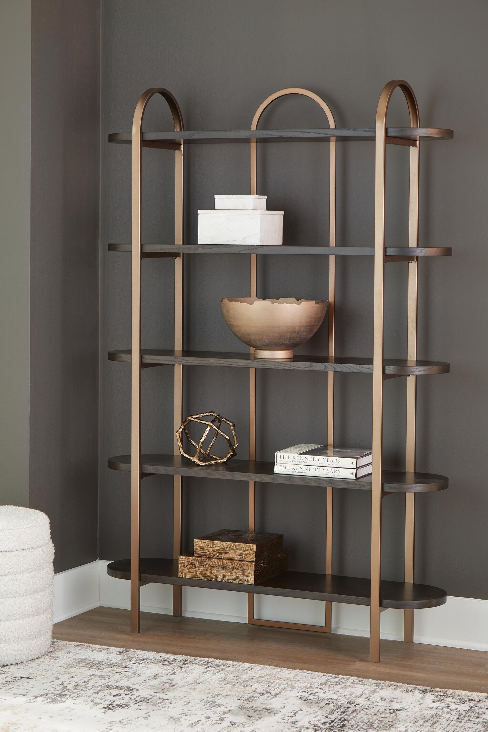 Brentmour Bookcase - Dark Brown (2)