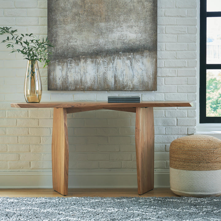 Holward Console Sofa Table - Light Brown (2)