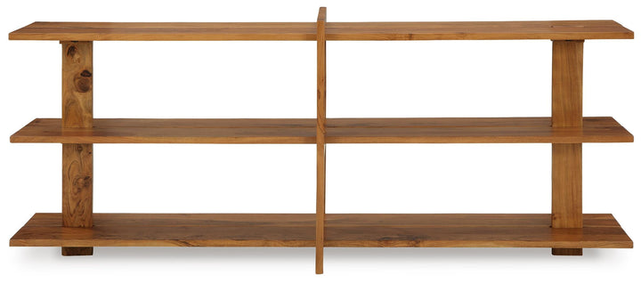Fayemour Console Sofa Table - Light Brown (3)
