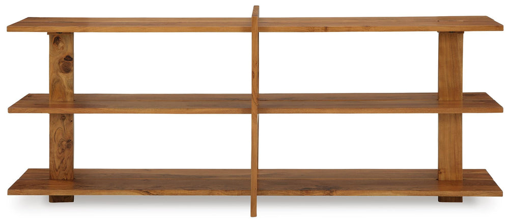 Fayemour Console Sofa Table - Light Brown (3)