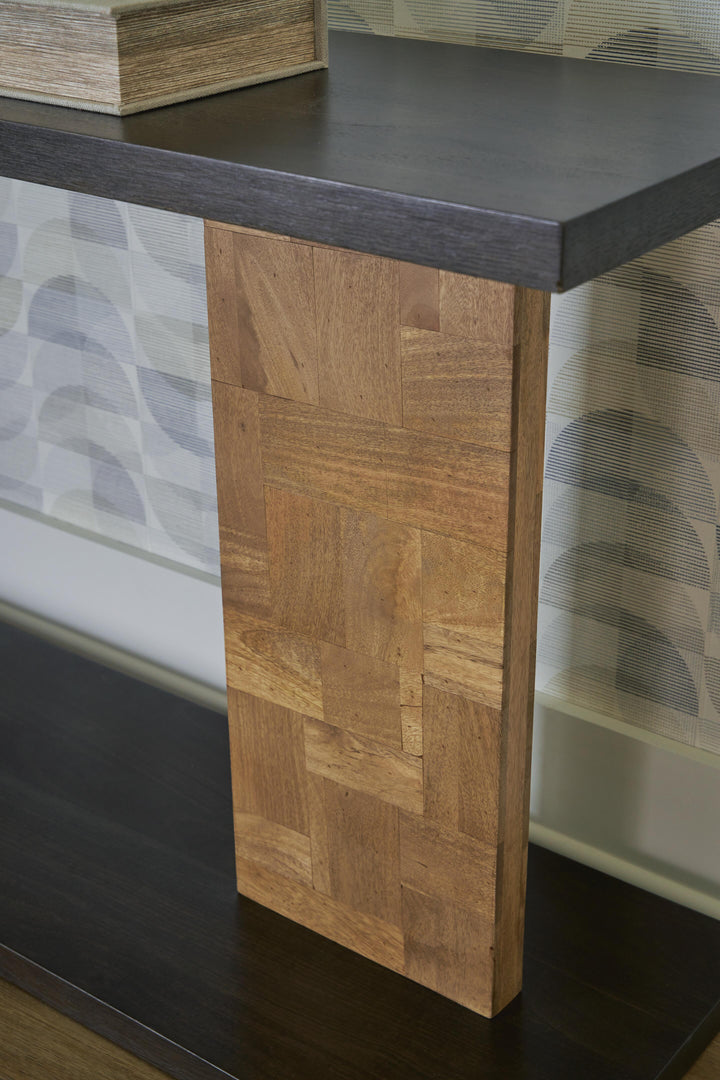 Camlett Console Sofa Table - Dark Brown (6)