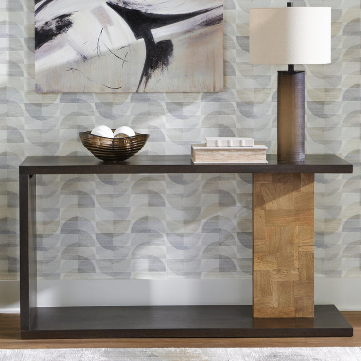 Camlett Console Sofa Table - Dark Brown (2)