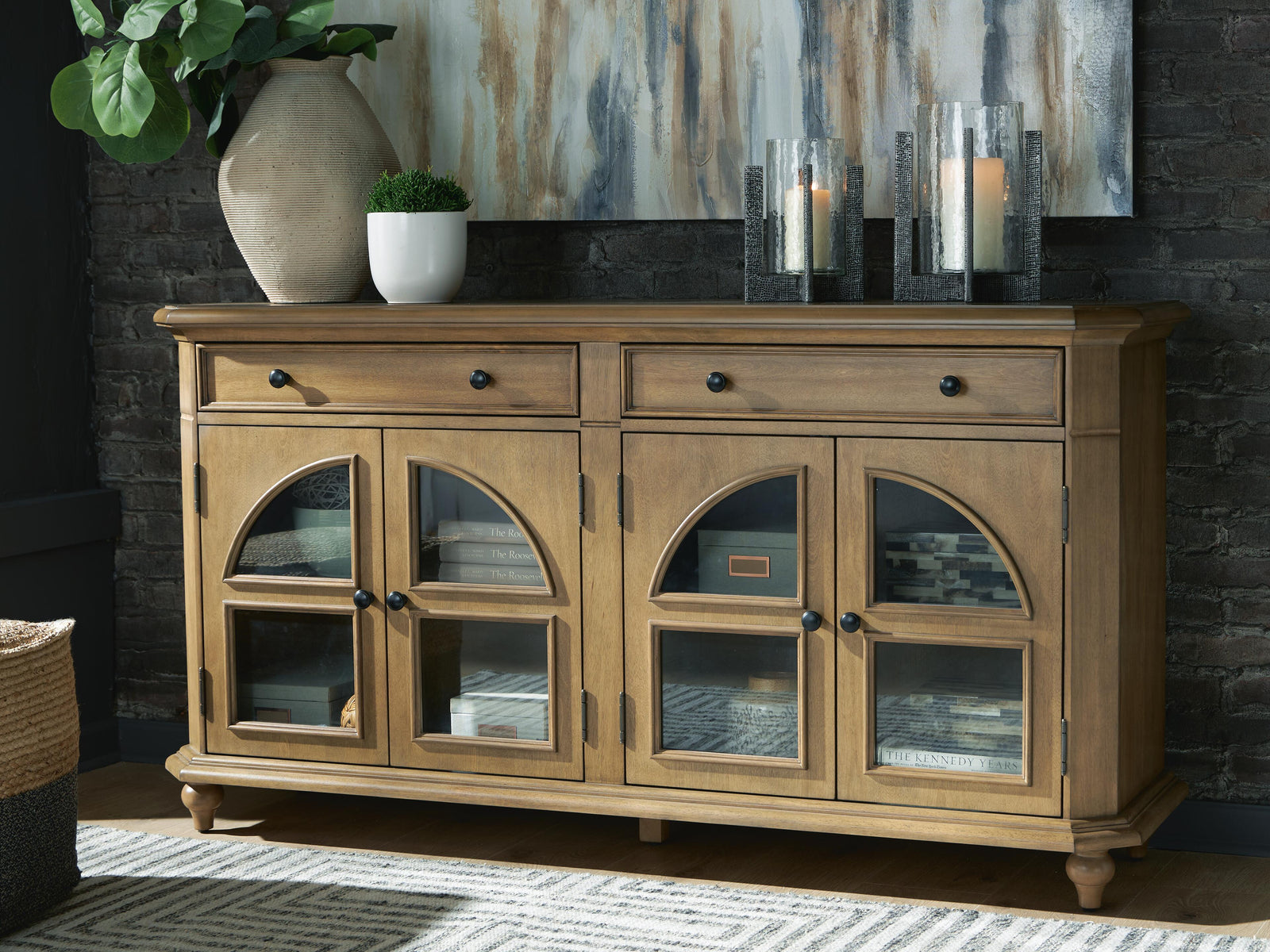 Barlomore Accent Cabinet - Light Brown (2)
