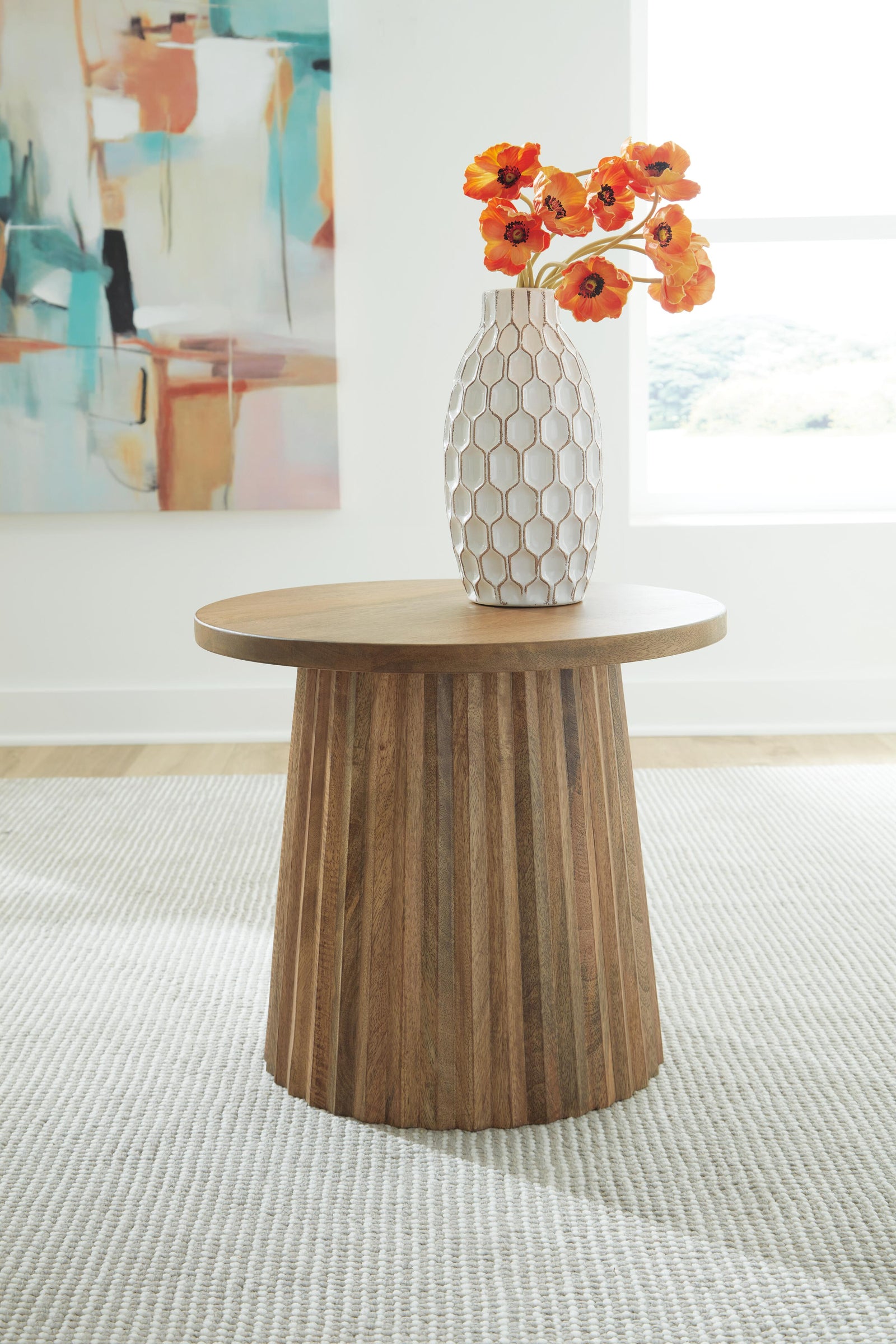 Ceilby Accent Table - Light Brown (2)