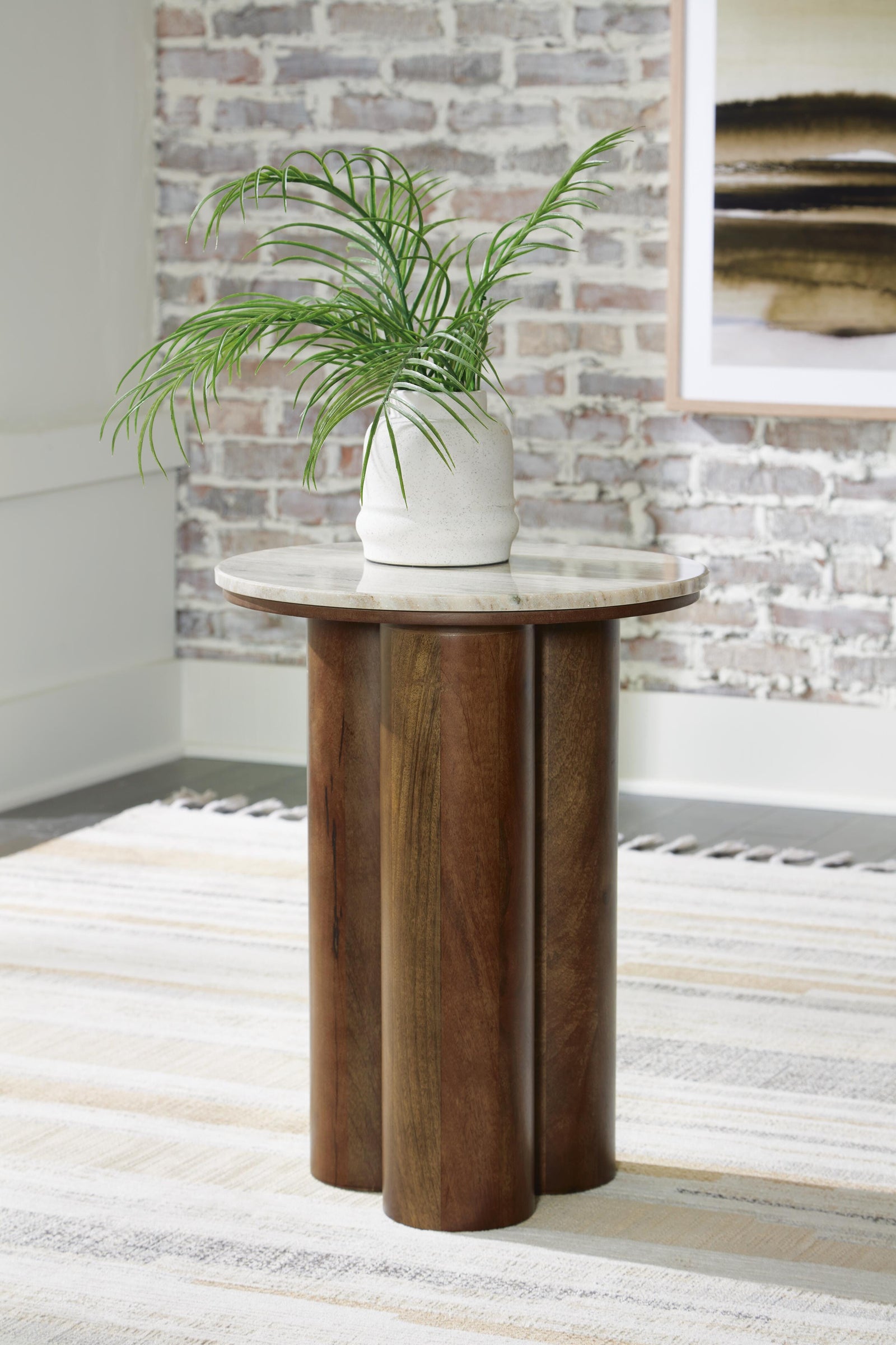 Henfield Accent Table - Dark Brown (2)