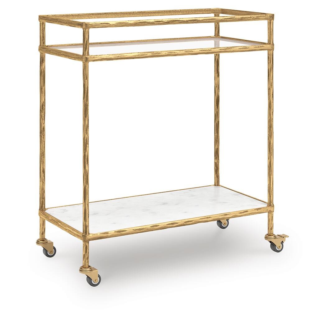 Plattfield Bar Cart - Gold (1)