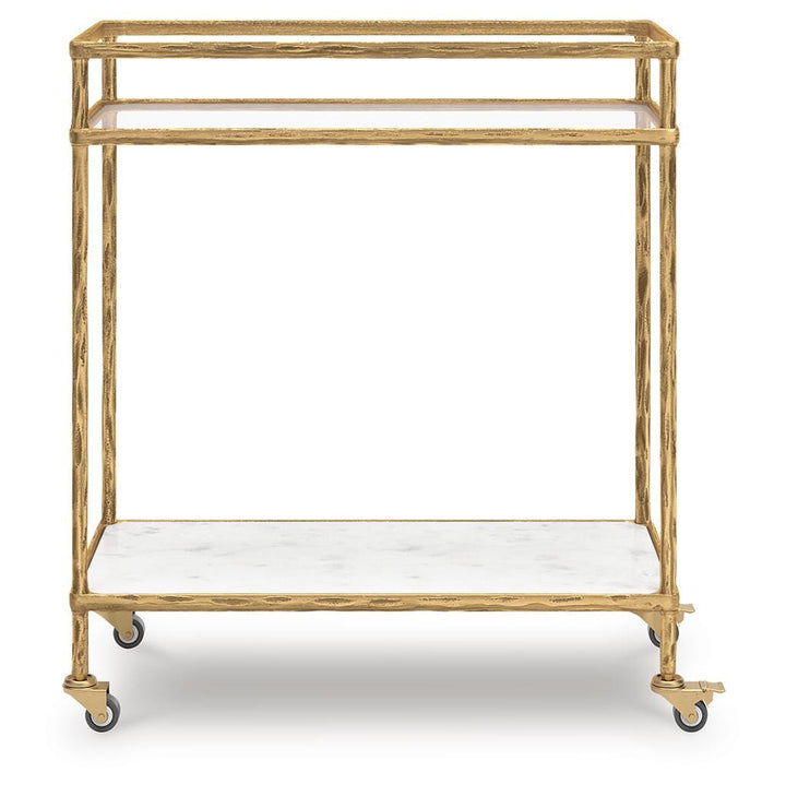 Plattfield Bar Cart - Gold (3)