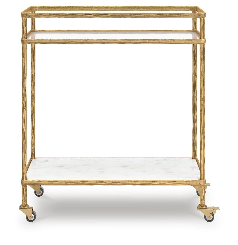 Plattfield Bar Cart - Gold (3)