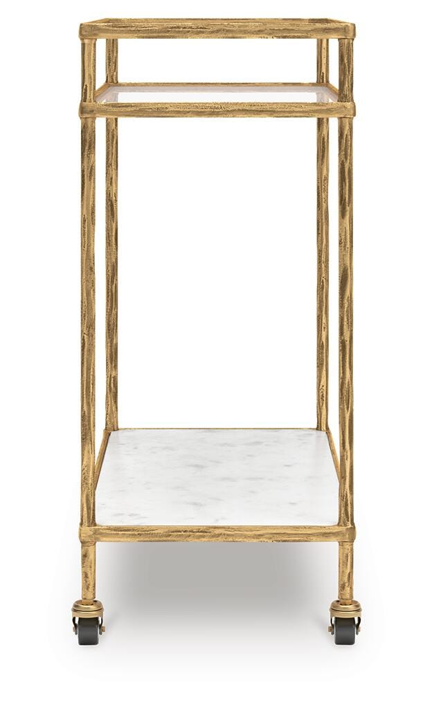 Plattfield Bar Cart - Gold (4)