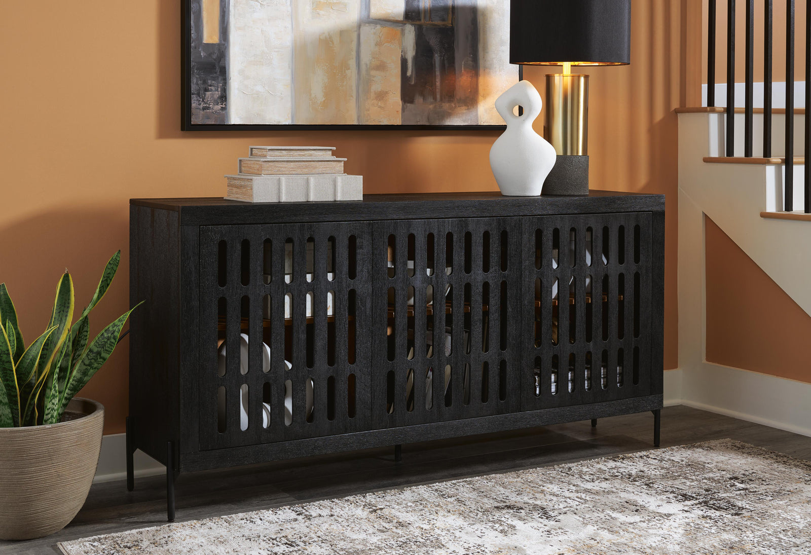 Vallisburg Accent Cabinet - Black (2)