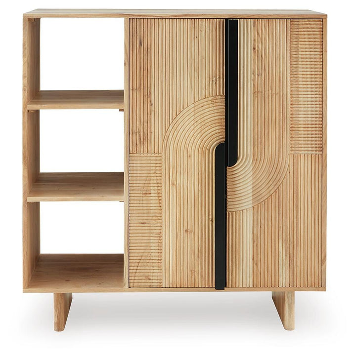 Kierwell Accent Cabinet - Light Brown (4)