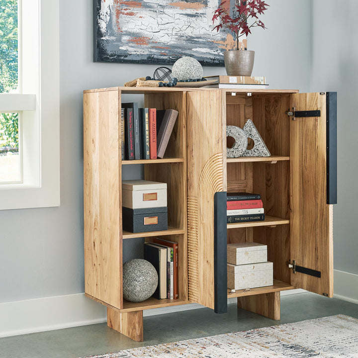 Kierwell Accent Cabinet - Light Brown (6)