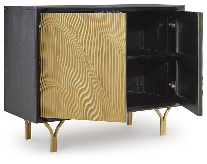 Tayner Accent Cabinet - Black (3)
